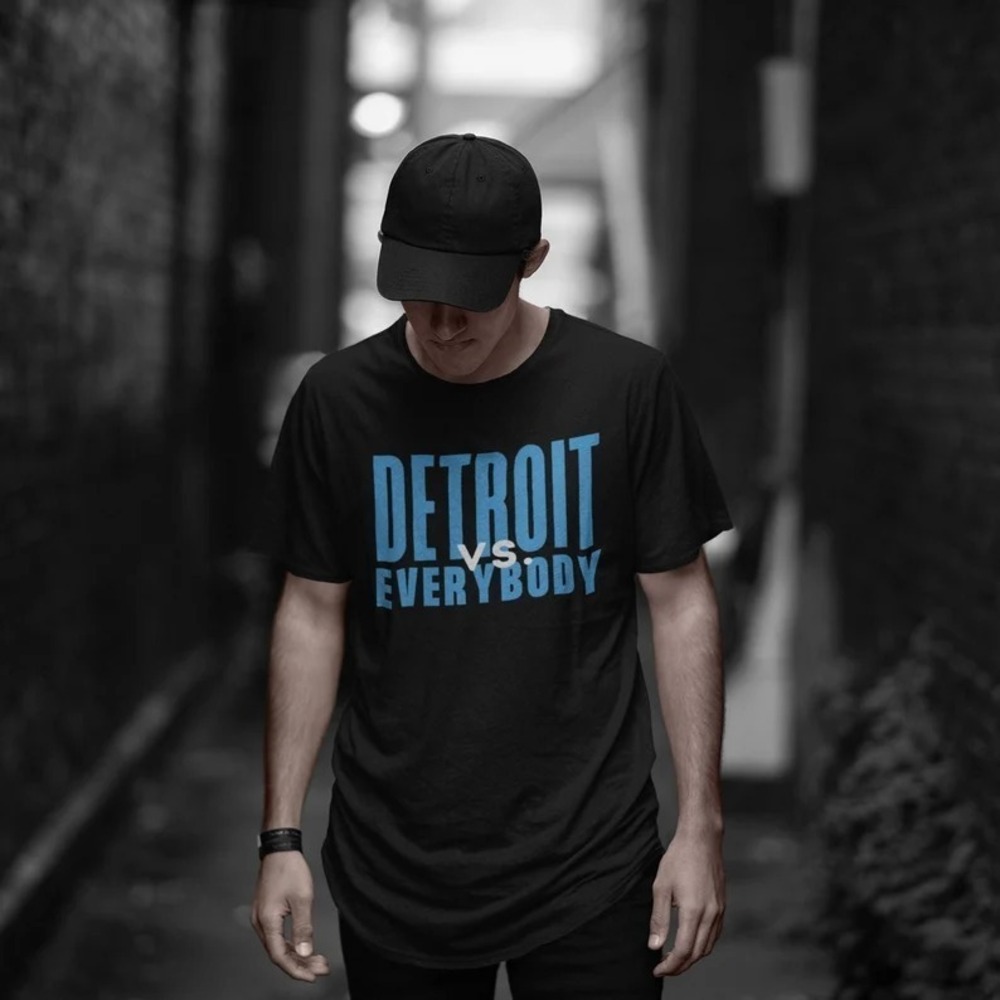 Detroit Vs Everybody Lions Tee MCDC 313 Game Day Tee Front